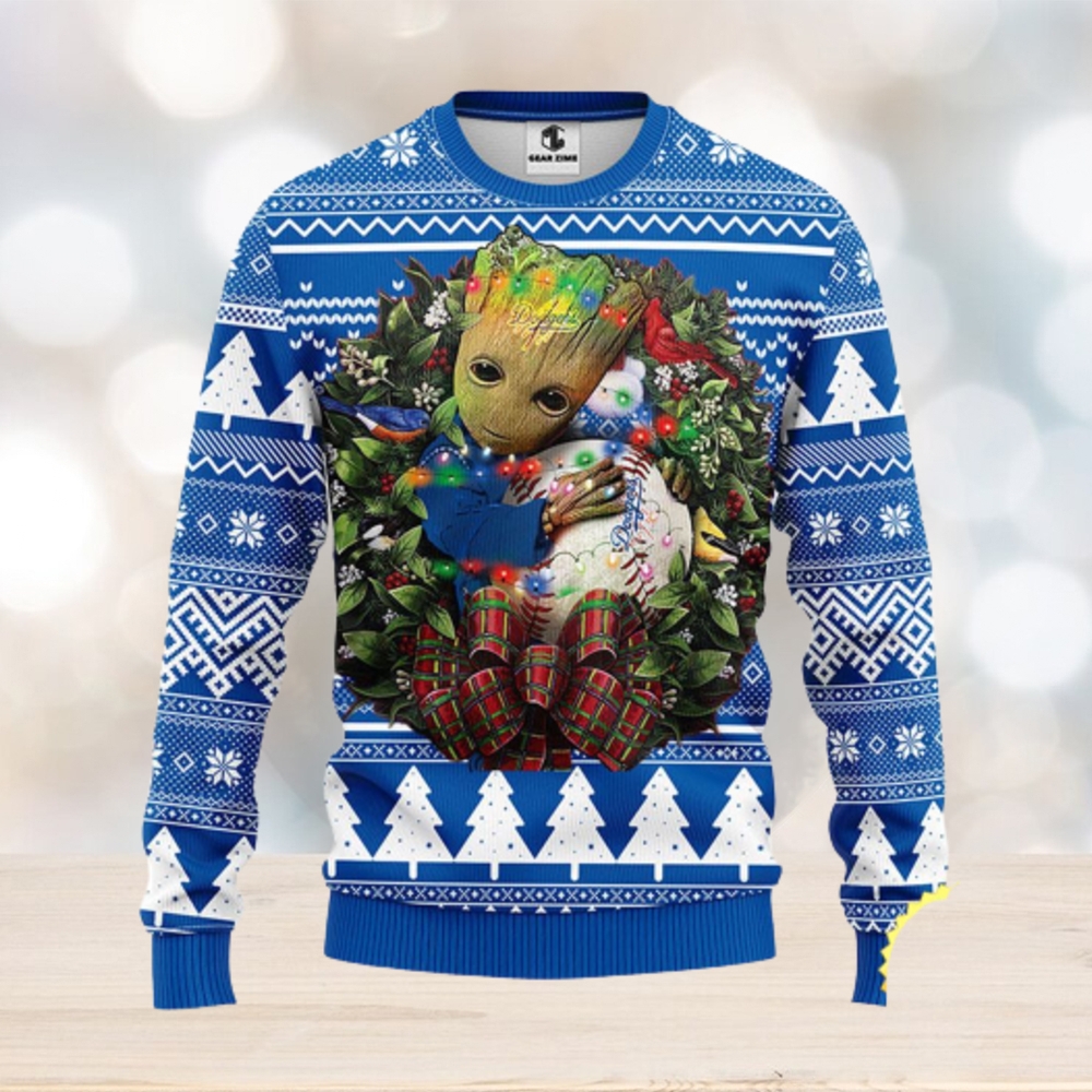 Los Angeles Dodgers Baby Yoda Ugly Christmas Sweater