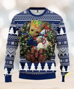 NFL Minnesota Twins Groot Hug Christmas Ugly Sweater