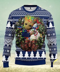 NFL Minnesota Twins Groot Hug Christmas Ugly Sweater