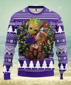 NFL Minnesota Vikings Groot Hug Christmas Ugly Sweater