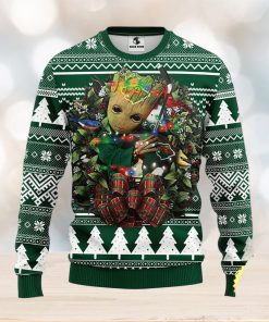 NFL Minnesota Wild Groot Hug Christmas Ugly Sweater