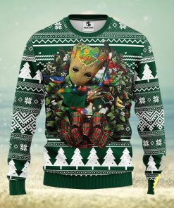 NFL Minnesota Wild Groot Hug Christmas Ugly Sweater