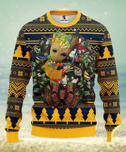 NFL Nashville Predators Groot Hug Christmas Ugly Sweater