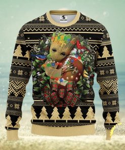 NFL New Orleans Saints Groot Hug Christmas Ugly Sweater