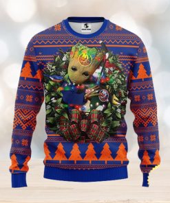 NFL New York Islanders Groot Hug Christmas Ugly Sweater