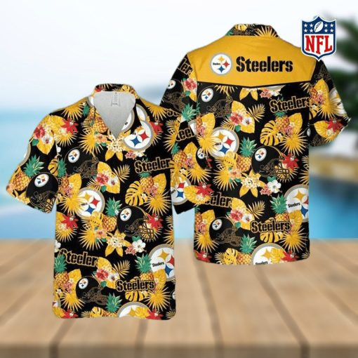 NFL Pittsburgh Steelers Hawaiian Shirt Pineapple Version