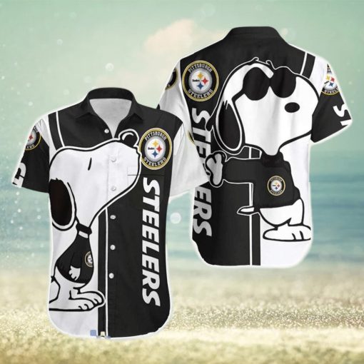 NFL Pittsburgh Steelers Logo And Snoopy Hawaiian Shirt