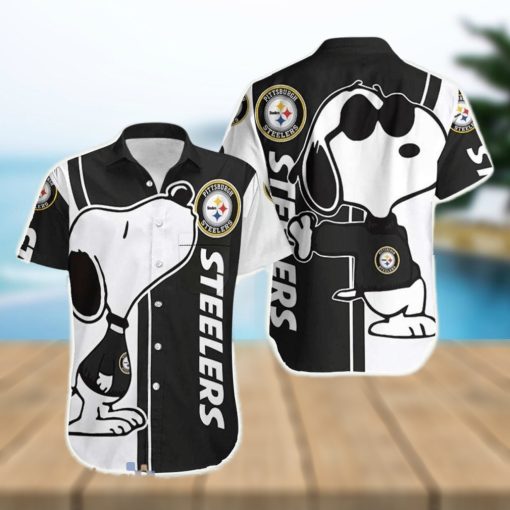 NFL Pittsburgh Steelers Logo And Snoopy Hawaiian Shirt