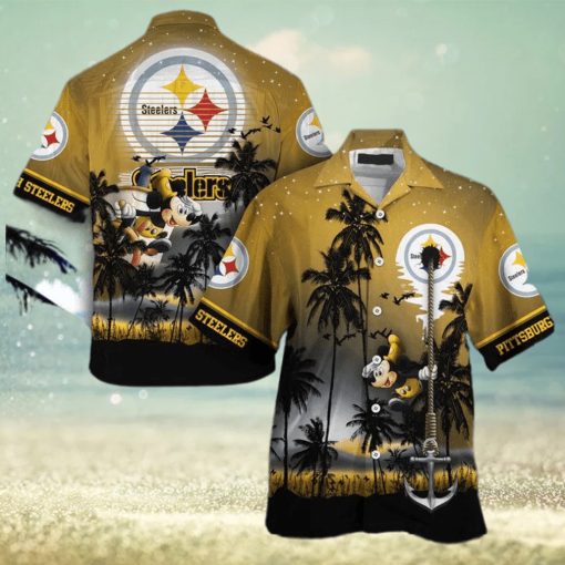 NFL Pittsburgh Steelers Mickey Mouse Edition Hawaiian Shirt Aloha Shirt