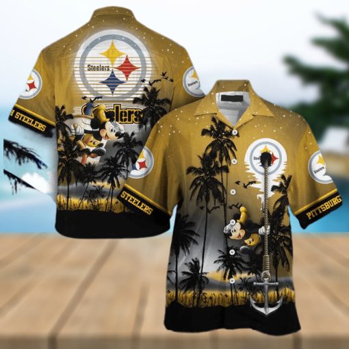 NFL Pittsburgh Steelers Mickey Mouse Edition Hawaiian Shirt Aloha Shirt