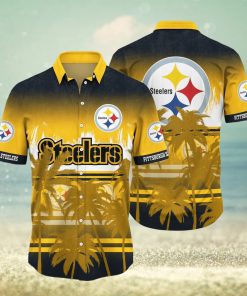 NFL Pittsburgh Steelers Tree Yellow Hawaiian Shirt