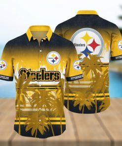 NFL Pittsburgh Steelers Tree Yellow Hawaiian Shirt