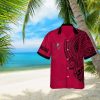 Rhode Island Rams 3D Hawaiian Shirt Grunge Polynesian TattooNCAA Summer Beach hawaiian shirt