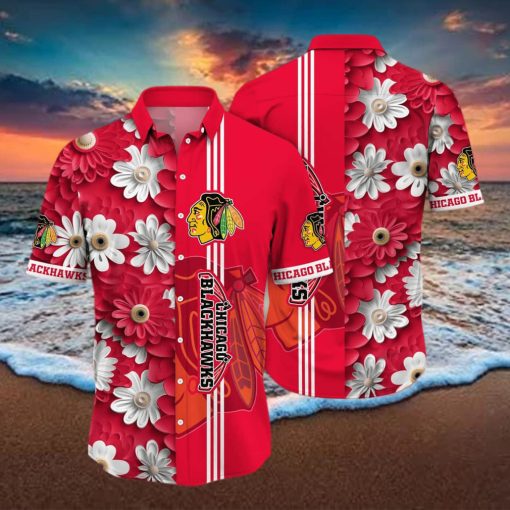 NHL Chicago Blackhawks Hawaiian Shirt Summer Beach Gift