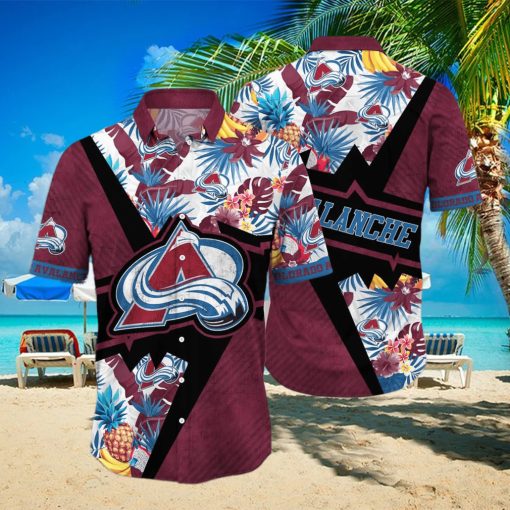 NHL Colorado Avalanche Hawaiian Shirt Beach Gift For Friend hawaiian shirt