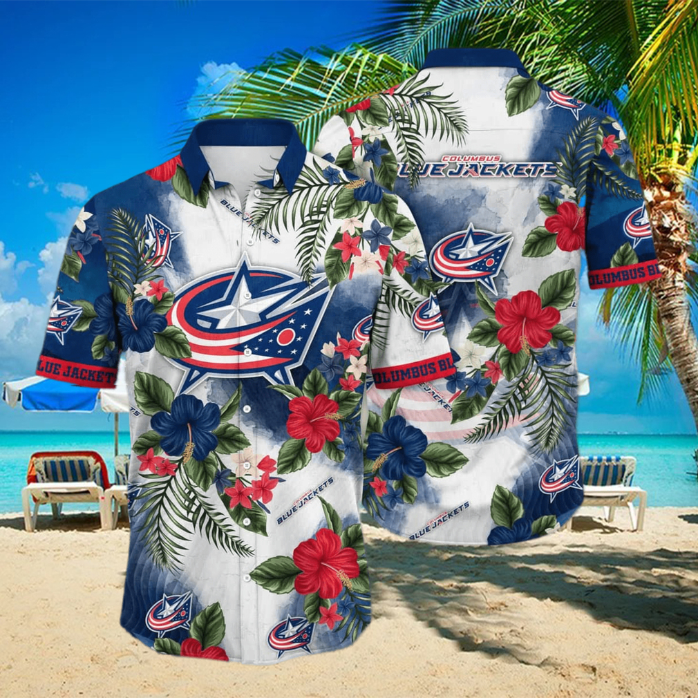 Columbus Blue Jackets-NHL Hawaiian Shirt Impressive Gift For Men And Women  Fans