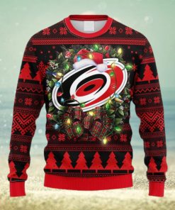 NHL Logo Carolina Hurricanes Christmas Ugly Sweater For Men Women