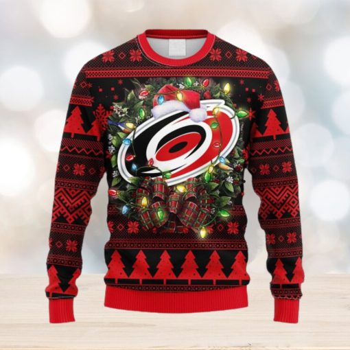 NHL Logo Carolina Hurricanes Christmas Ugly Sweater For Men Women