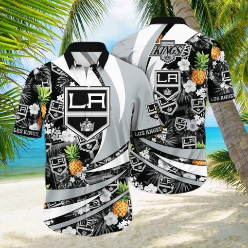 NHL Los Angeles Kings Hawaiian Shirt Pineapple Pattern Practical Beach Gift hawaiian shirt