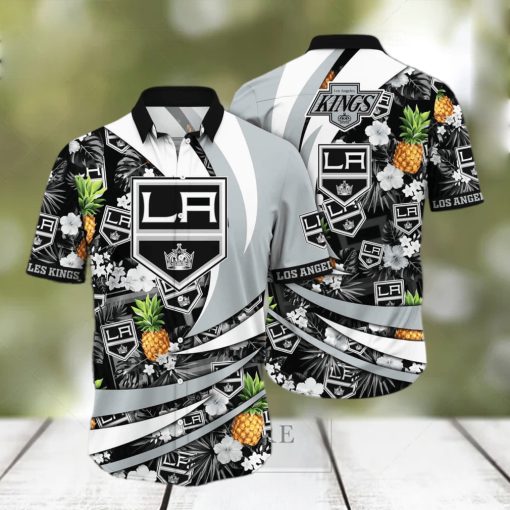 NHL Los Angeles Kings Hawaiian Shirt Pineapple Pattern Practical Beach Gift hawaiian shirt