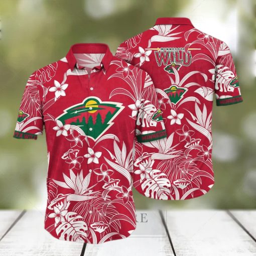 NHL Minnesota Wild Hawaiian Shirt Summer Beach Gift hawaiian shirt