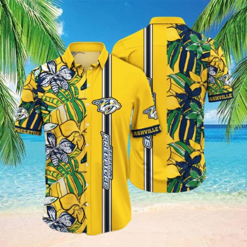 NHL Nashville Predators Hawaiian Shirt Summer Aloha Gift For Beach Trip hawaiian shirt