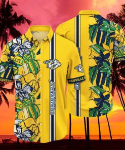 NHL Nashville Predators Hawaiian Shirt Summer Aloha Gift For Beach Trip hawaiian shirt