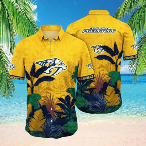 NHL Nashville Predators Hawaiian Shirt Summer Beach Gift hawaiian shirt