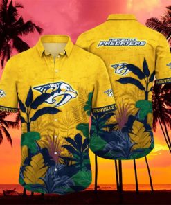 NHL Nashville Predators Hawaiian Shirt Summer Beach Gift hawaiian shirt