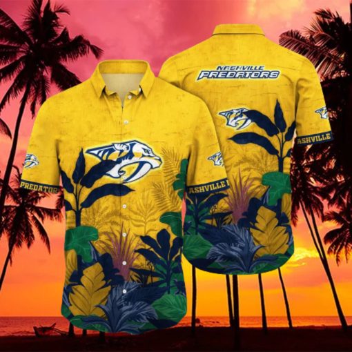 NHL Nashville Predators Hawaiian Shirt Summer Beach Gift hawaiian shirt