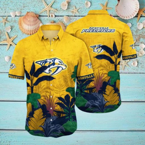 NHL Nashville Predators Hawaiian Shirt Summer Beach Gift hawaiian shirt