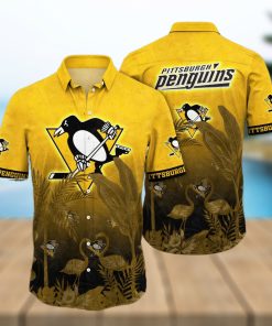 NHL Pittsburgh Penguins Flower Summer Hawaiian Shirt