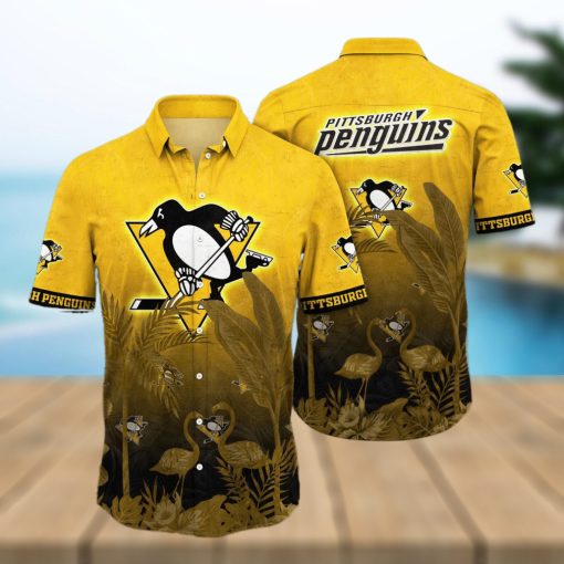 NHL Pittsburgh Penguins Flower Summer Hawaiian Shirt