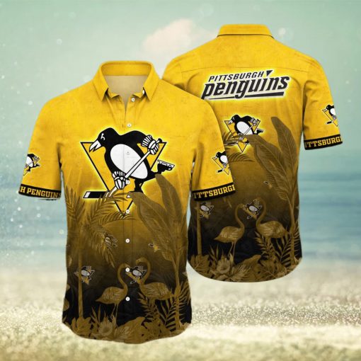 NHL Pittsburgh Penguins Flower Summer Hawaiian Shirt