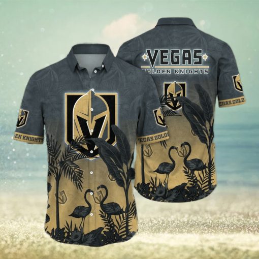 NHL Vegas Golden Knights Flower Summer Hawaiian Shirt