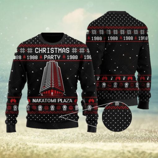 Nakatomi Plaza Die Hard Ugly Knitted Christmas Sweater