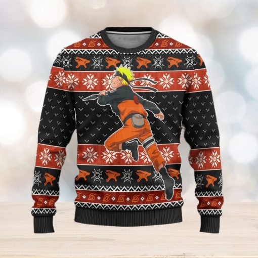 Naruto Uzumaki Anime Xmas Ugly Christmas Sweater Gift For Men Women