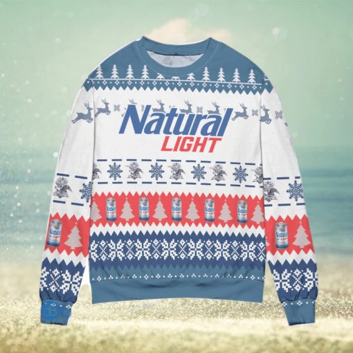 Natural Light Beer Christmas Pattern Ugly Christmas Sweater Christmas Gift For Men And Women