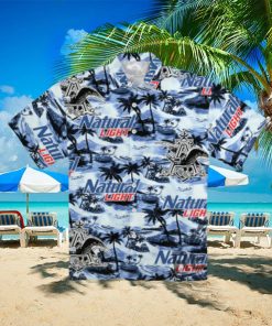 Natural Light Hawaiian Sea Island Pattern Shirt Natural Light Hawaiian Shirt