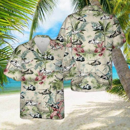 Navy Sikorsky Sh 3 Sea King Hawaiian Shirt