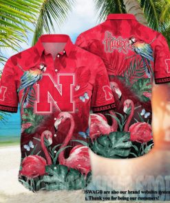 Nebraska Cornhuskers NCAA Flower Full Print Unisex Hawaiian Shirt