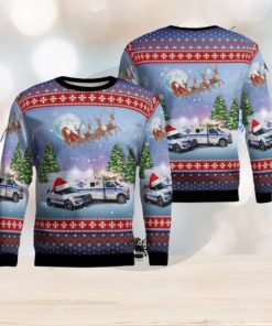 New Castle, Pennsylvania, Noga Ambulance Christmas Ugly Sweater 3D