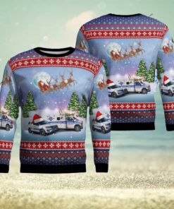 New Castle, Pennsylvania, Noga Ambulance Christmas Ugly Sweater 3D