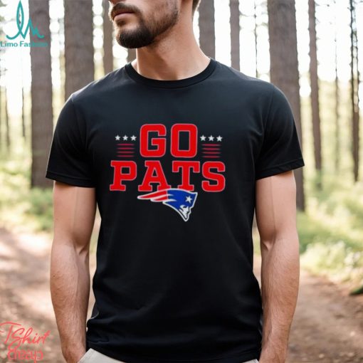 New England Patriots Go Pats Profile Big & Tall Two Sided Shirt