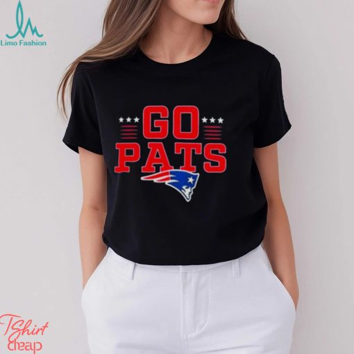 New England Patriots Go Pats Profile Big & Tall Two Sided Shirt