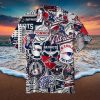 Los Angeles Angels MLB Palm Tree Pattern Full Print Hawaiian Shirt