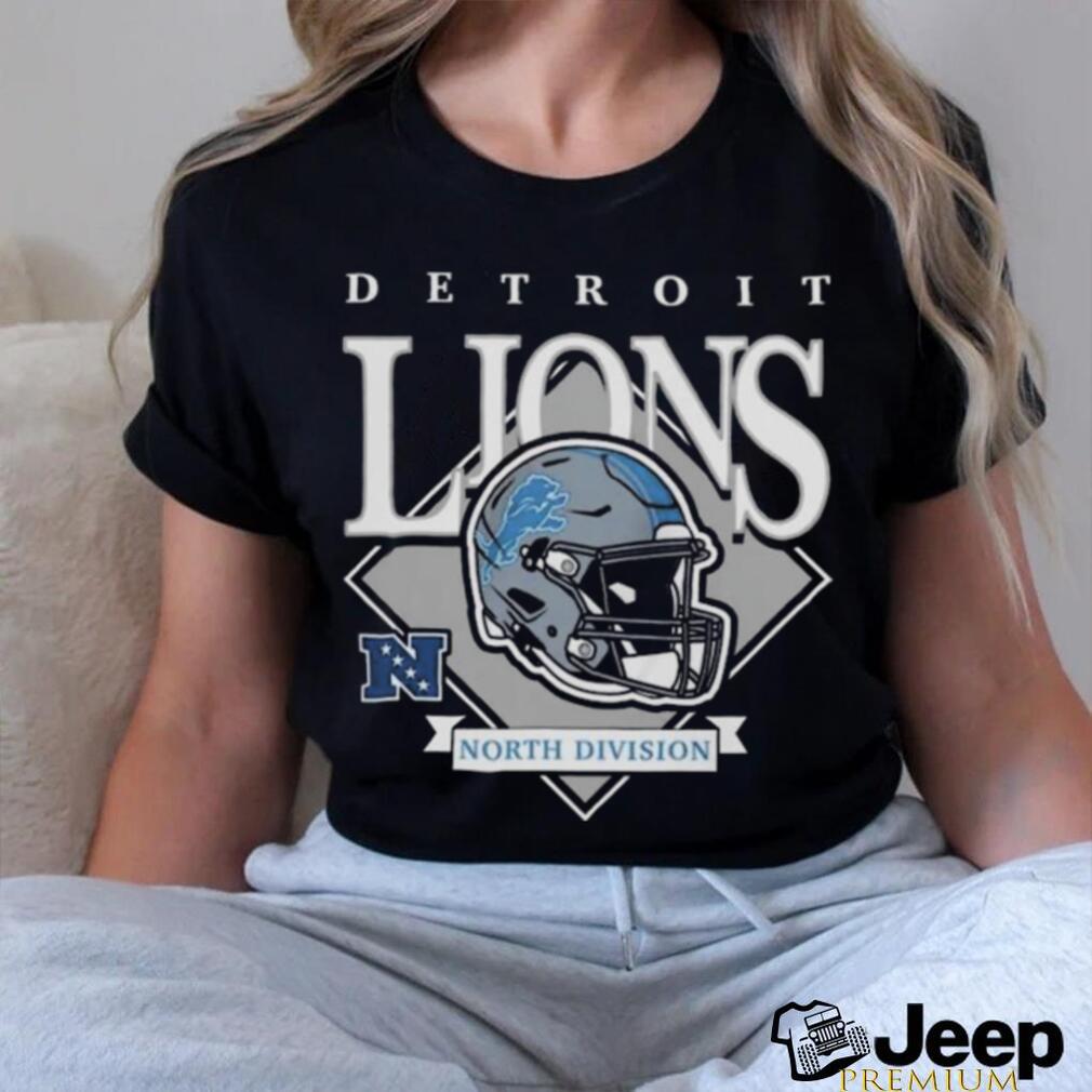 NFL Team Apparel DETROIT LIONS Blue V-Neck T-Shirt Women's Size S Small