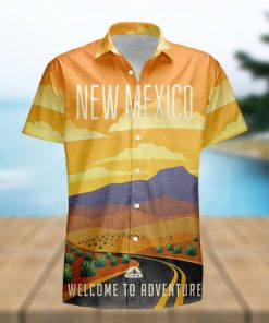 New Mexico Retro Style Travel Summer 3D Hawaiian Shirt Gift For Men And Women Fans