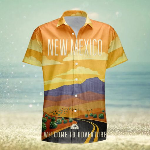 New Mexico Retro Style Travel Summer 3D Hawaiian Shirt Gift For Men And Women Fans