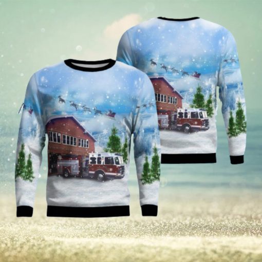 New Milford, Connecticut, Water Witch Hose Company No. 2 Christmas Ugly Sweater 3D